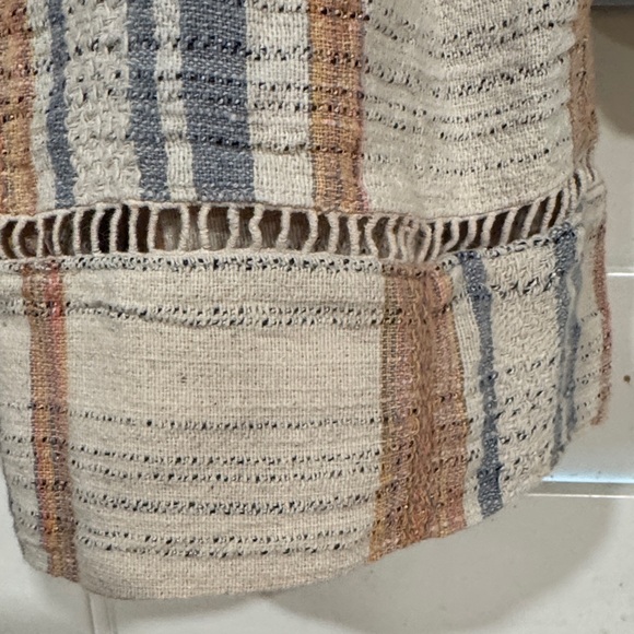 Maaji Plaid Beige and Blue Blouse - Picture 7 of 11